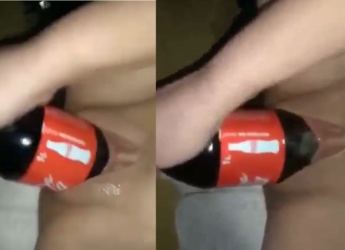 Màn thủ dâm cực nứng của em gái lồn to và chai coca bự